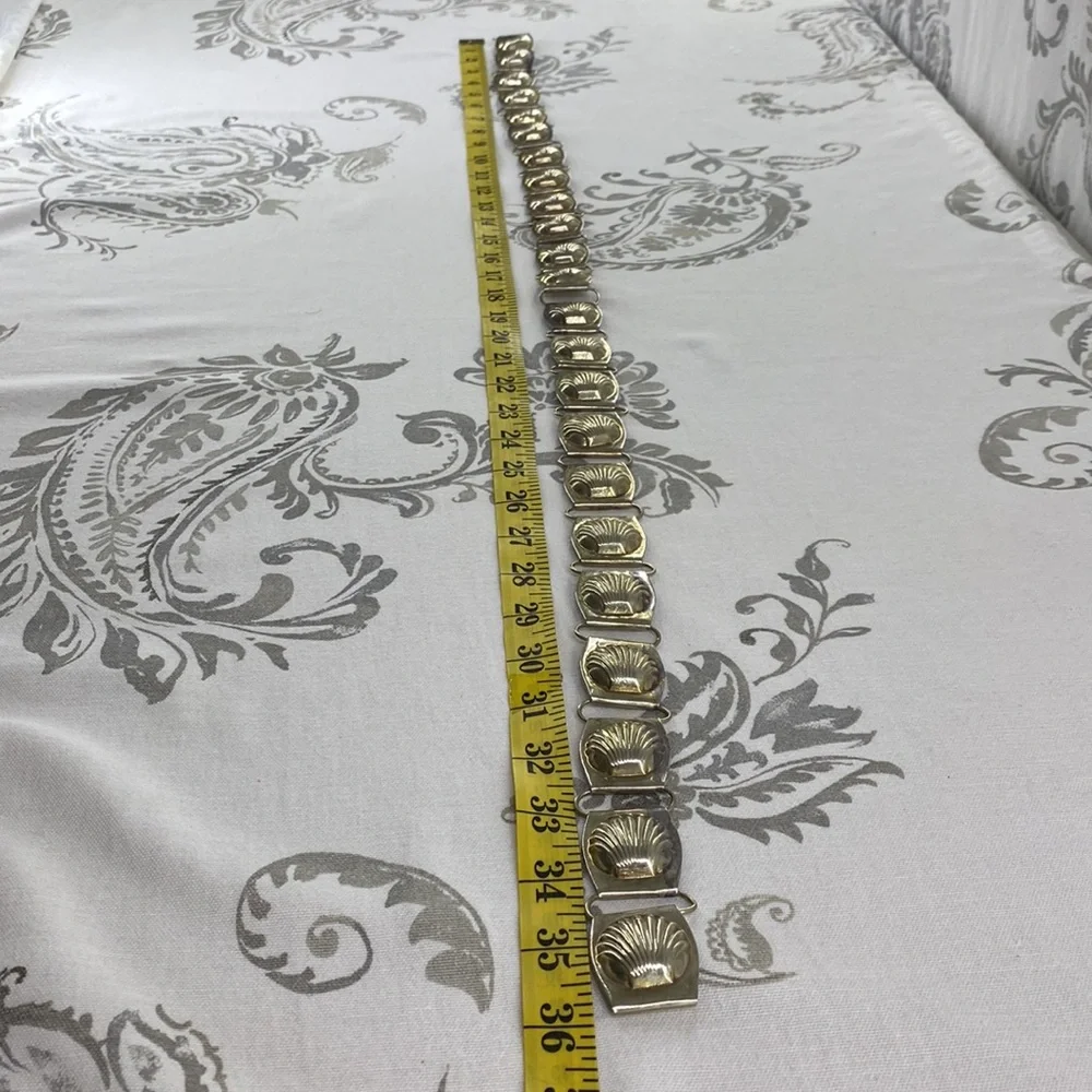 Vintage Shell Medallions‎ Metal 3D belt
